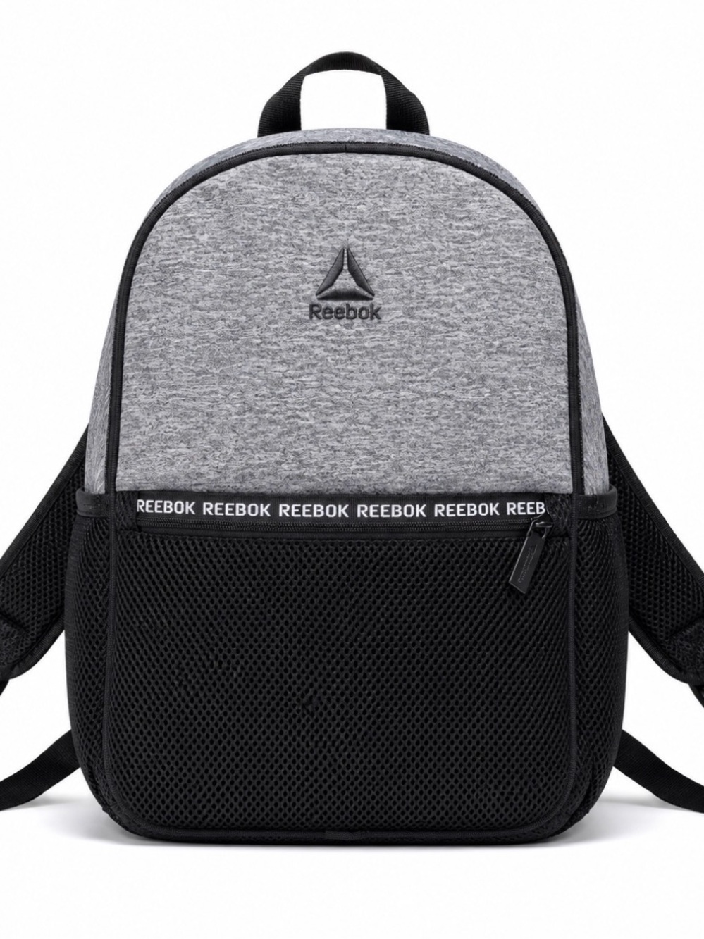 Reebok Gray and Black Mesh Front unisex mini Backpack excellent condition gym